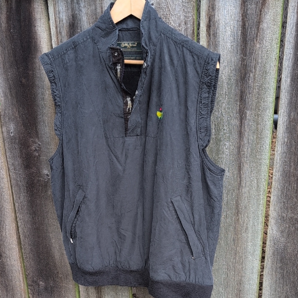 Bobby Jones Black Quilted Vest